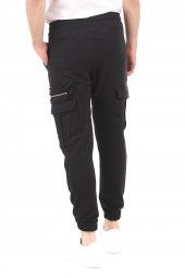 Erkek Dar Paça Beli ve Paçası Lastikli Kargo Cepli Eşofman Altı Jogger Spor Pantolon - 8