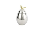 Mikasa Moor Gümüş Gold Kuşlu Metal Kavanoz 12x20cm - 1