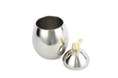 Mikasa Moor Gümüş Gold Kuşlu Metal Kavanoz 12x20cm - 2