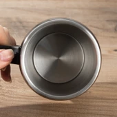 Porsima 05667 Paslanmaz Çelik Kupa Sızdırmaz Çelik Termos Araç Termosu El Termosu Yalıtımlı Bardak 350ml -Siyah - 2