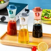 Huni HEDİYELİ 220 Ml Çok Amaçlı Spreyli Cam Şişe Yağdanlık Sosluk Sirke Şişesi Cam Şişe - 2