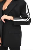 Kadın Şerit Detaylı Oversize Ceket Takım 9007-25 - 7