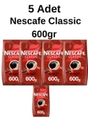 Nescafe Classic Granül 600gr (5 Adet) - 1