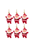 Yıllbaşı Çam Ağacı Süsü Noel Baba Noel Ağacı Süsü 6 Lı 5 cm - 5