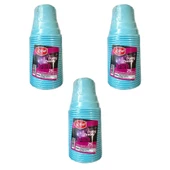 Roll-Up Party Dreams Parti Davet Piknik Renkli Plastik Sert Mika Bardak - Turkuaz - 25'li 3 Paket thumbnail 1