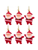 Yıllbaşı Çam Ağacı Süsü Noel Baba Noel Ağacı Süsü 6 Lı 5 cm - 2