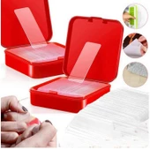 60 Parça Çok Amaçlı İnce Şeffaf Çift Taraflı Bant 1 Cm X 3,5 Cm Nano Bant Duvar Bandı - 1