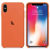 Apple iPhone X / iPhone XS Silikon içi Kadife Lansman Kılıf thumbnail 1