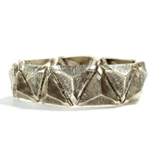 925 Ayar Gümüş Üçgen Bilezik thumbnail 4