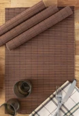 English Home Martinez Bambu 4'lü Amerikan Servis 30x45 Cm Kahve - 1