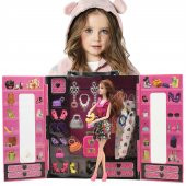 Sonsuz Hareket Bebekli Barbie/Frozen 30+ Giysili Oyuncak Gardrop - 2