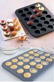 Muffin Kalıbı 24'lü Mini Cupcake Fırın Kapsülü Kek Browni Kekstra Kurabiye Kalıbı Muffin Baking Pan - 2