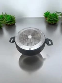 32 cm bonera gri döküm granit pilav tenceresi - 1