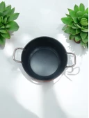 28 cm bonera döküm titanyum derin tencere - 2