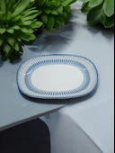 Evmutfak Gural porselen 2 adet 29 cm kayık tabak e48 - 2