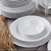 EVMUTFAK Güral porselen 6 kişilik  24 parça bahar dalı modeli 6 kişilik yemek takimi - 1