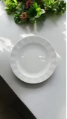 EVMUTFAK Farika 19 cm 6 adet  porselen pasta tabağı zümrüt model - 2