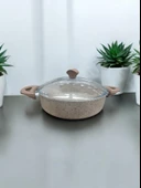 Taç 26 cm ultra granit pilav tenceresi krem renk - 1