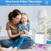 Coofbe Led Işıklı Otomatik Banyo Mutfak Oda Dolap 1000ml Nem Alma Cihazı Mantar Rutubet Nem Önleyici - 5