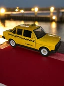 Metal Araba Çek Bırak Sarı Taksi Murat 131 Sesli ve Işıklı ( 1/36 Ölçek ) - 4