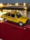 Metal Araba Çek Bırak Sarı Taksi Murat 131 Sesli ve Işıklı ( 1/36 Ölçek ) - 2