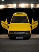 Metal Araba Çek Bırak Sarı Taksi Murat 131 Sesli ve Işıklı ( 1/36 Ölçek ) - 3