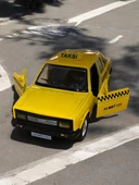 Metal Araba Çek Bırak Sarı Taksi Murat 131 Sesli ve Işıklı ( 1/36 Ölçek ) - 1
