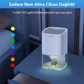Coofbe Led Işıklı Otomatik Banyo Mutfak Oda Dolap 1000ml Nem Alma Cihazı Mantar Rutubet Nem Önleyici - 3