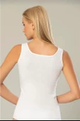 ERDEM 2105 KADIN KALIN ASKILI RİBANA ATLET 6 ADET  BEYAZ 4XL - 2