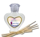 Aşk-ı Sermest Rochass Çiçek Aromalı Bambu Çubuklu Oda Kokusu Parfüm, Kalp Şişe, 60 mL, 10 Adet - 1