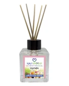 Aşk-ı Sermest Mango&Kavun Aromalı Bambu Çubuklu Oda Kokusu Parfüm,  Küp Şişe,  200 mL, 10 Adet - 1