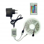 Bilgisayar Masası İçin RGB 5 Metre Adaptörlü Şerit Led Hazır Set - 7
