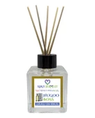 Aşk-ı Sermest Hindistan Cevizi&Yasemin Aromalı Bambu Çubuk Oda Kokusu Parfüm, Küp Şişe, 200 mL,10 Ad - 1