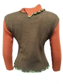 Sandora S02669 Kadın Desenli Akrilik Triko Boğazlı Kazak thumbnail 8