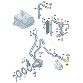 Audi A4 1999-2001 1.8T ANB AWT Motor Pompa Açı Hortumu 058133785B - 6