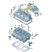 VW Polo 2010-2014 1.2TDi Üst Kapak Havalandırma Borusu 03P103493A - 6