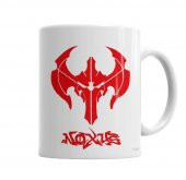 League Of Legends Noxus Symbol Logo Kupa Bardak Porselen - 1