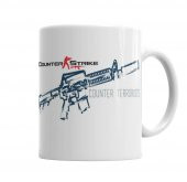 Cs Go Counter Strike Counter Terrorist Kupa Bardak Porselen - 1