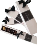 Chocoluxtr Handmade-El Yapımı Karamel Dolgulu Fındıklı Spesiyal Belçika Çikolatası-5 li - 1