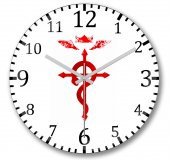 Cross of Flamel Fullmetal Alchemist Duvar Saati Bombeli Gercek C - 1