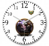 Master Yi Lol League Of Legends Duvar Saati Bombeli Gercek Cam thumbnail 1