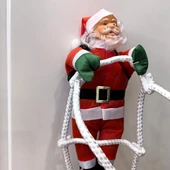 70 CM 2Lİ MERDİVENE TIRMANAN NOEL BABA YILBAŞI SÜSÜ YILBAŞI ÇAM AĞACI SÜSLERİ VİTRİN NOEL SÜSLERİ thumbnail 7