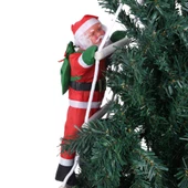 58 CM MERDİVENE TIRMANAN NOEL BABA BÜYÜK BOY YILBAŞI ÇAM AĞACI SÜSLERİ YILBAŞI SÜSÜ VİTRİN SÜSLERİ - 3