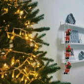 96 CM 3LÜ MERDİVENE TIRMANAN NOEL BABA YILBAŞI ÇAM AĞACI SÜSLERİ YILBAŞI SÜSÜ VİTRİN NOEL SÜSLERİ thumbnail 3