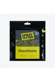 Stockholm City Pack Spray Tattoo Geçici Dövme Seti 26 Desen 1 Siyah Sprey - 3