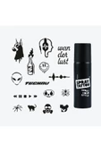 Berlin City Pack Spray Tattoo Geçici Dövme Seti 15 Desen 1 siyah sprey thumbnail 1