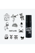 Paris City Pack Spray Tattoo Geçici Dövme Seti 12 Desen 1 Sprey thumbnail 1