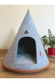 Beylini Taşınabilir Kedi Köpek Evi Minderli Pet Çadır Çantalı Model Yuva Kulübe Dekoratif - 1