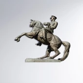 Mustafa Kemal Atatürk | Renklendirilmiş Metal Tablo> - 1