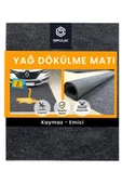 BEYLİNİ Kaymaz Yağ Matı Sıvı Geçirmez Emici Araç Altlığı Halısı Antrasit (183x188) - 6